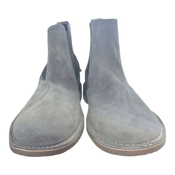 Hawke & Co Men\'s Skylark Gray Suede & Textile Chelsea Boots Round Toe 11 Classic